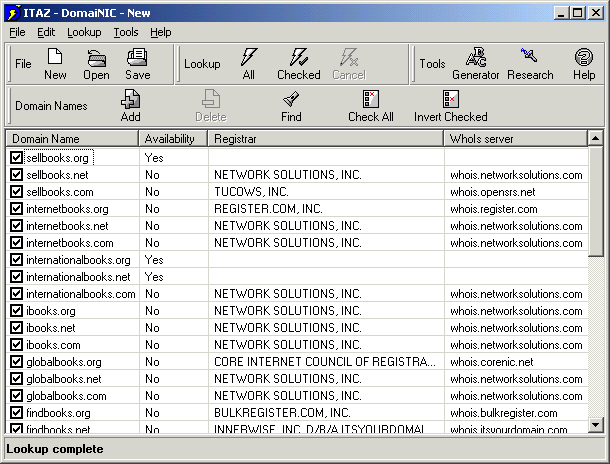 DomaiNIC Screenshot